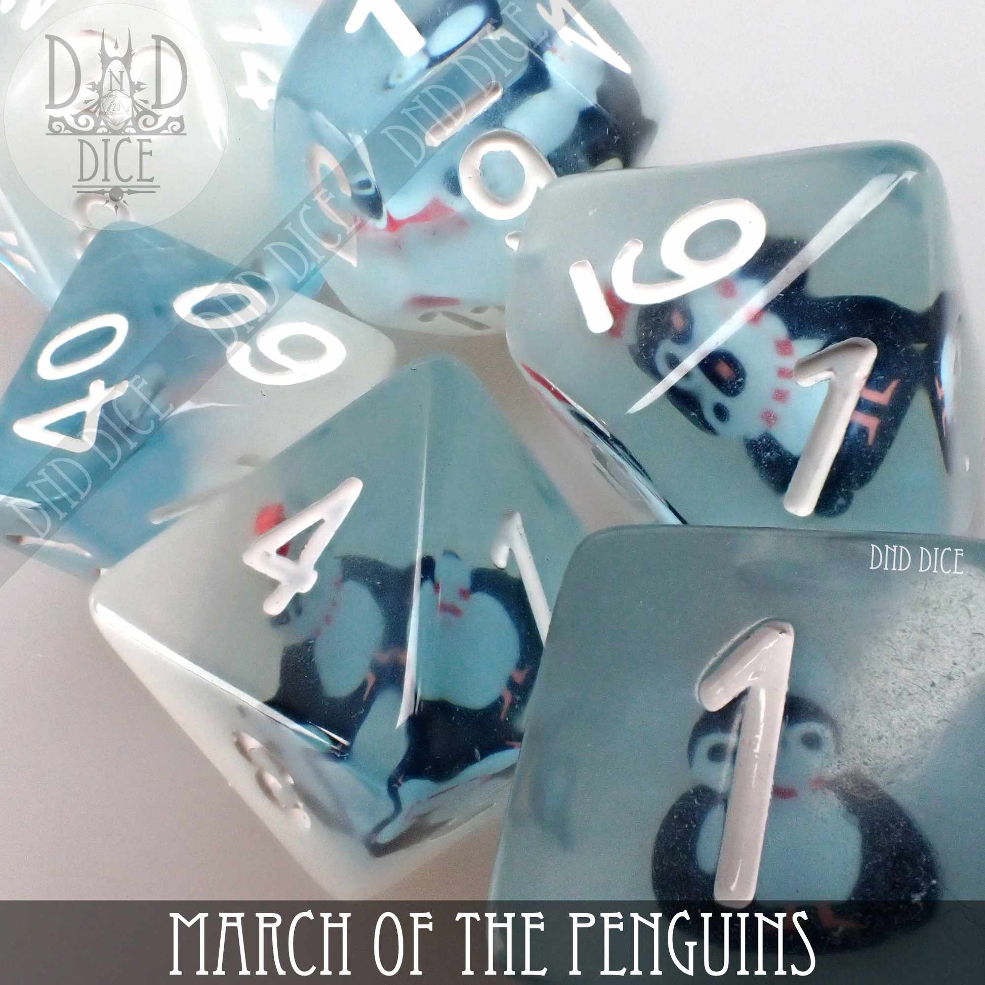 March of the Penguins Dice Set - Premium Dice Sets & Games from DND DICE - Just $15! Shop now at Game Crave Tournament Store