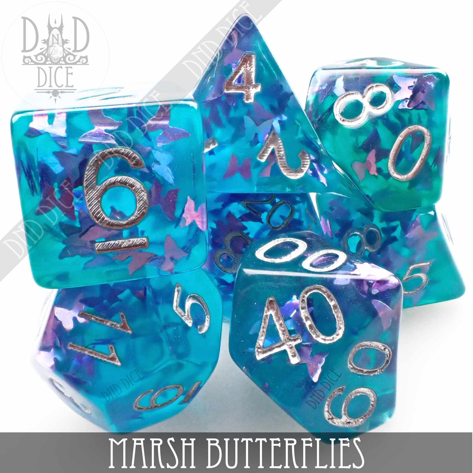 Marsh Butterflies Dice Set - Premium Dice Sets & Games from DND DICE - Just $12! Shop now at Game Crave Tournament Store