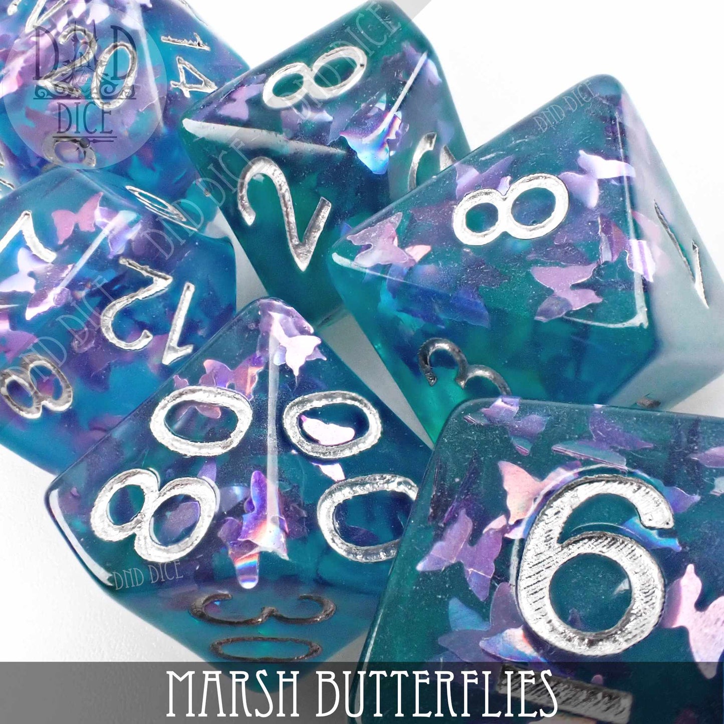 Marsh Butterflies Dice Set - Premium Dice Sets & Games from DND DICE - Just $12! Shop now at Game Crave Tournament Store