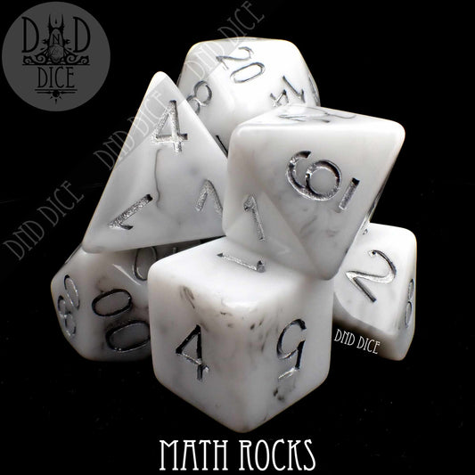 Math Rocks Dice Set - Premium Dice Sets & Games from DND DICE - Just $9! Shop now at Game Crave Tournament Store