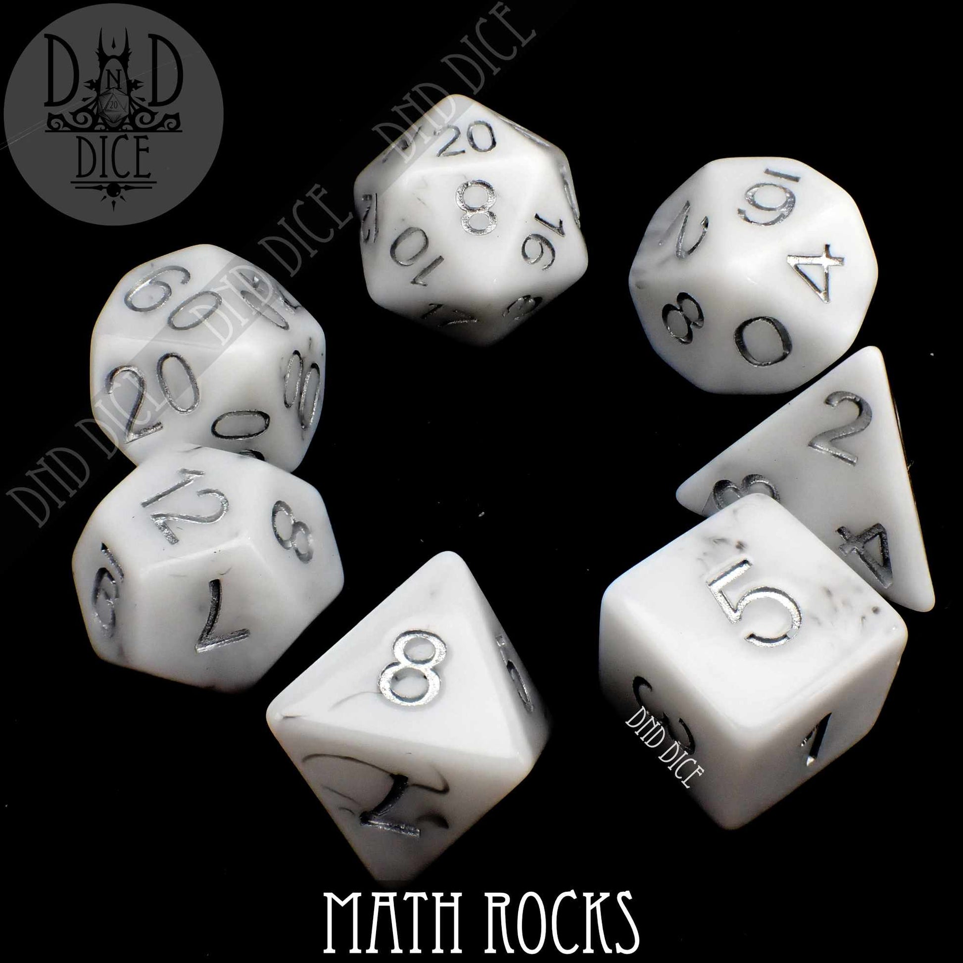 Math Rocks Dice Set - Premium Dice Sets & Games from DND DICE - Just $9! Shop now at Game Crave Tournament Store