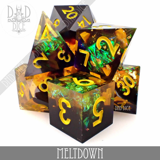 Meltdown Handmade Dice Set - Premium Dice Sets & Games from DND DICE - Just $35! Shop now at Game Crave Tournament Store