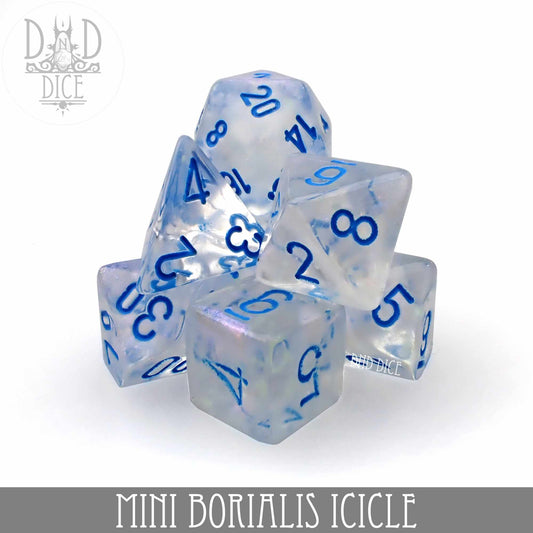 Mini Borialis Icicle Dice Set (10mm) - Premium Dice Sets & Games from DND DICE - Just $6! Shop now at Game Crave Tournament Store