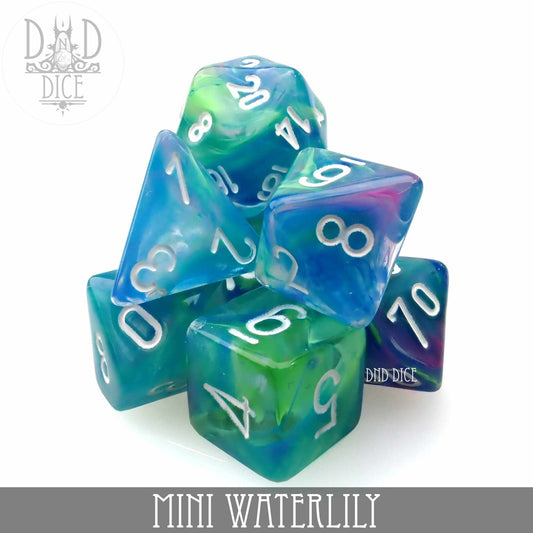 Mini Waterlily Dice Set (10mm) - Premium Dice Sets & Games from DND DICE - Just $6! Shop now at Game Crave Tournament Store