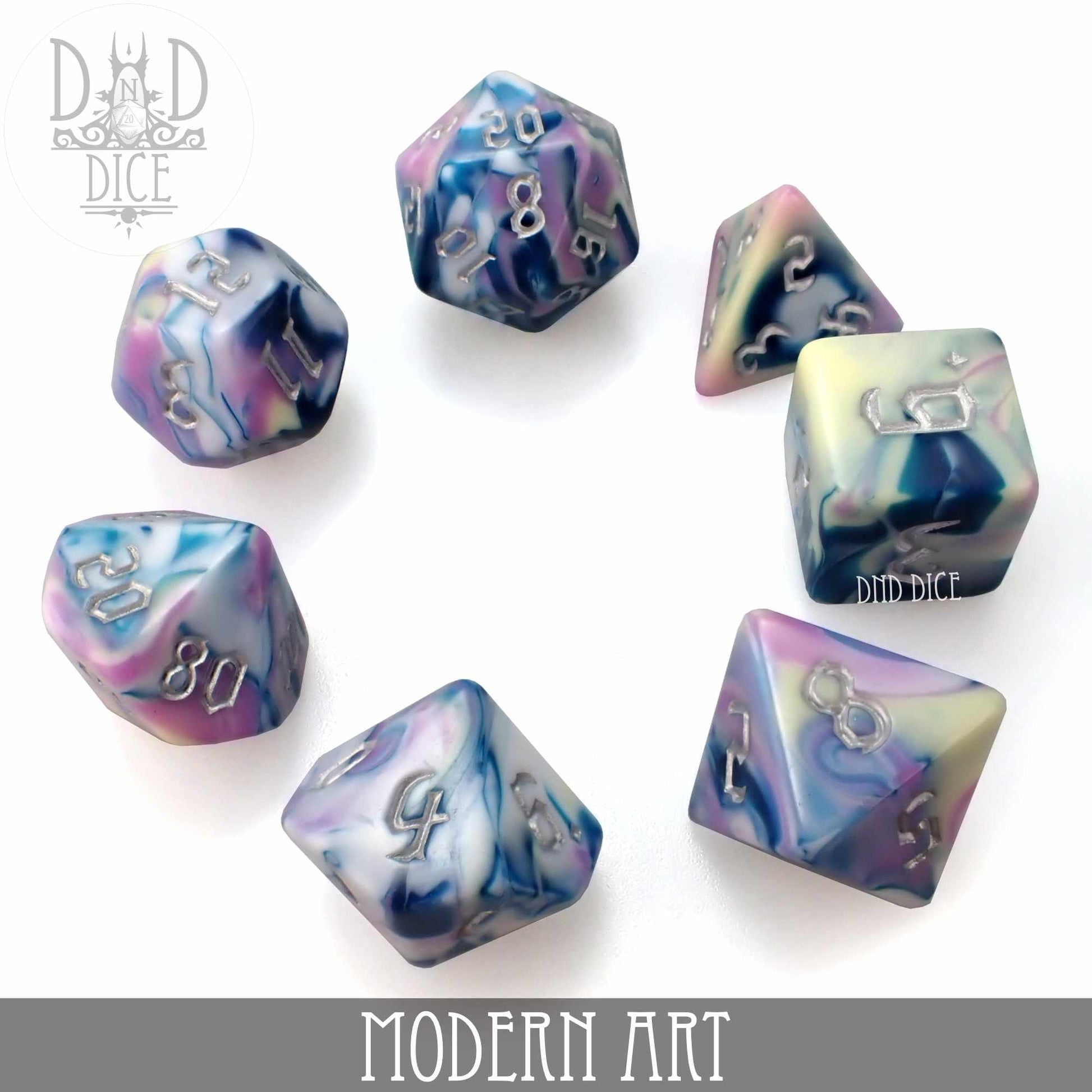 Modern Art Dice Set - Premium Dice Sets & Games from DND DICE - Just $10! Shop now at Game Crave Tournament Store