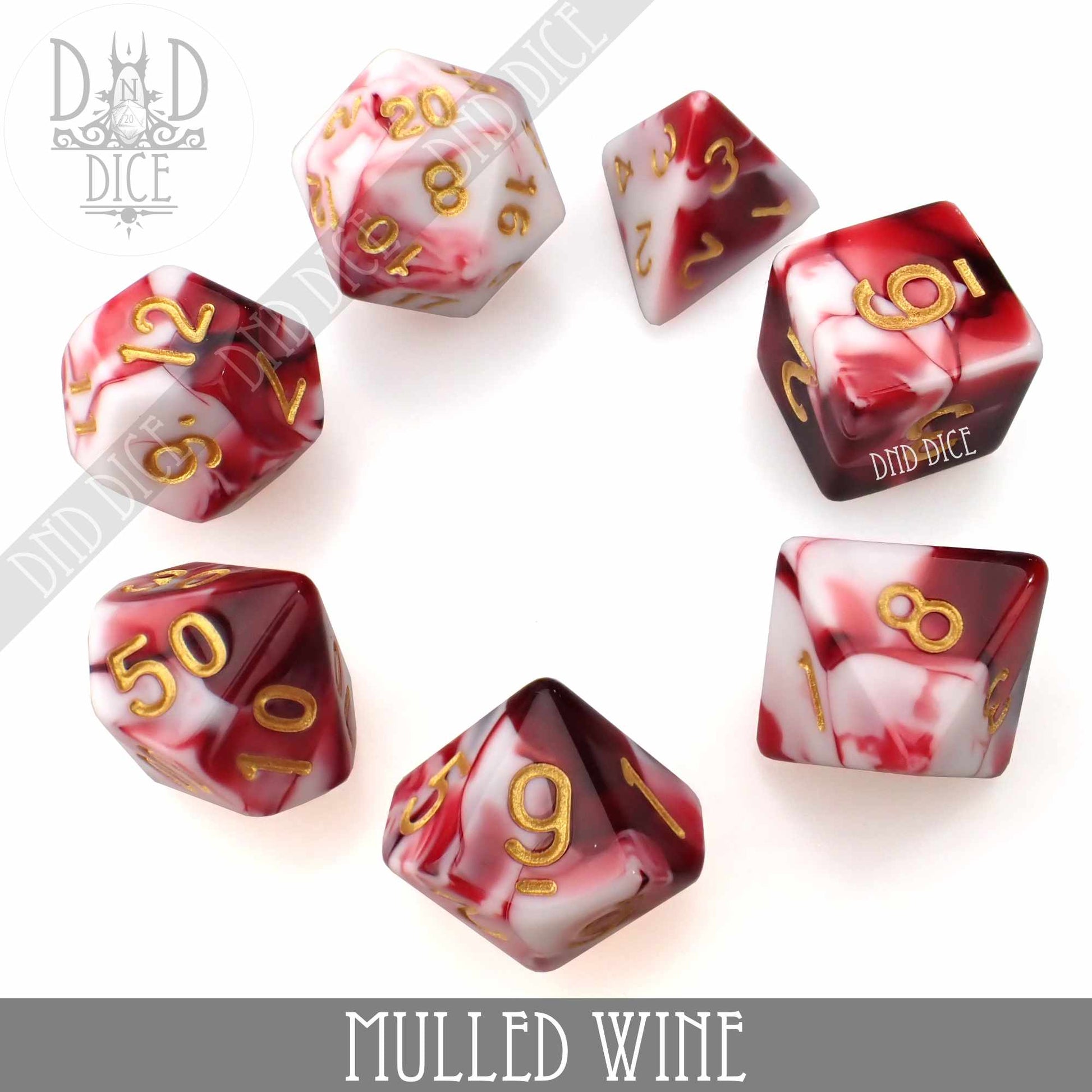 Mulled Wine Dice Set - Premium Dice Sets & Games from DND DICE - Just $6! Shop now at Game Crave Tournament Store