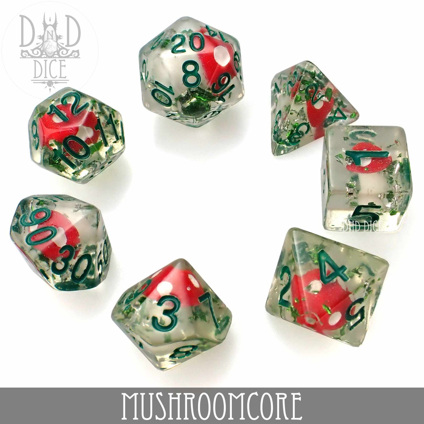 Mushroomcore Dice Set - Premium Dice Sets & Games from DND DICE - Just $15! Shop now at Game Crave Tournament Store