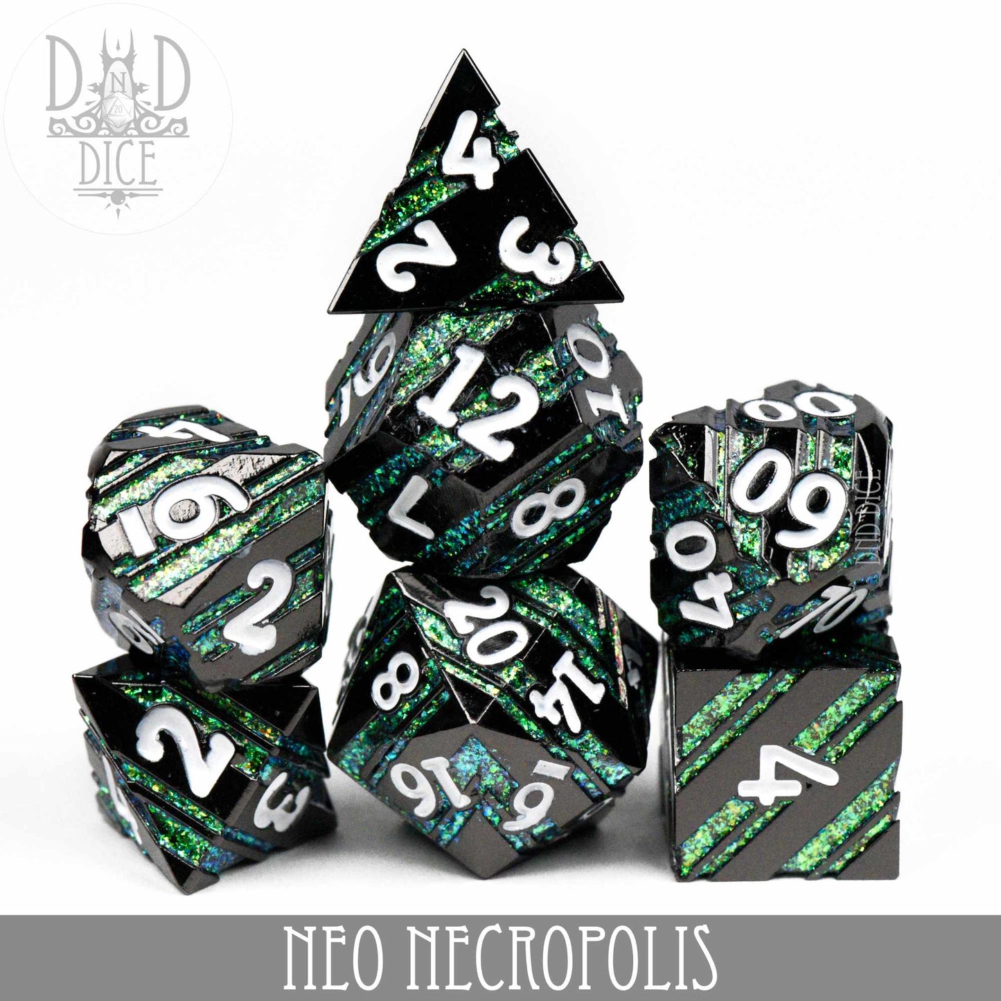 Neo Necropolis Metal Dice Set - Premium Dice Sets & Games from DND DICE - Just $32! Shop now at Game Crave Tournament Store