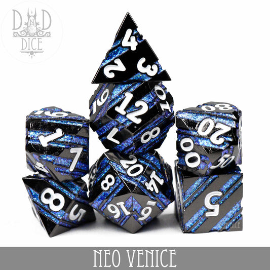 Neo Venice Metal Dice Set - Premium Dice Sets & Games from DND DICE - Just $32! Shop now at Game Crave Tournament Store