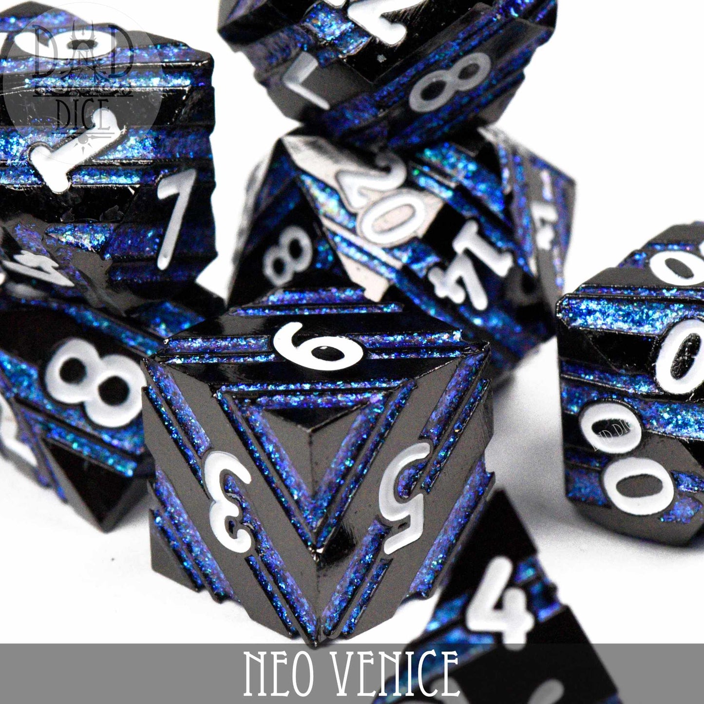 Neo Venice Metal Dice Set - Premium Dice Sets & Games from DND DICE - Just $32! Shop now at Game Crave Tournament Store