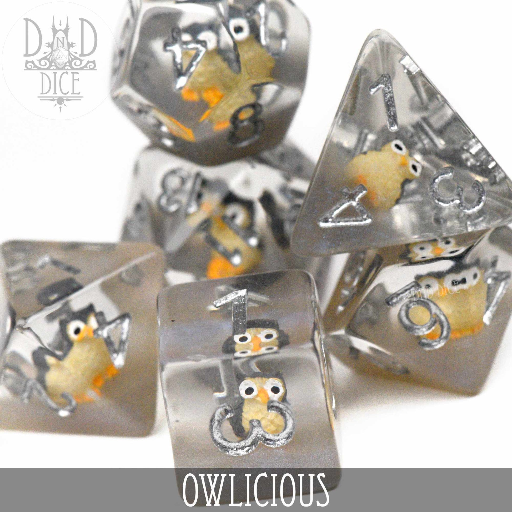 Owlicious Dice Set - Premium Dice Sets & Games from DND DICE - Just $15! Shop now at Game Crave Tournament Store