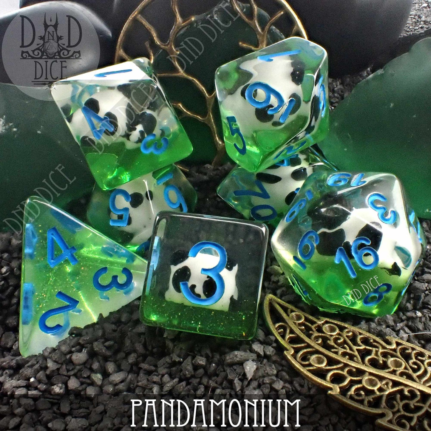 Pandamonium Dice Set - Premium Dice Sets & Games from DND DICE - Just $15! Shop now at Game Crave Tournament Store