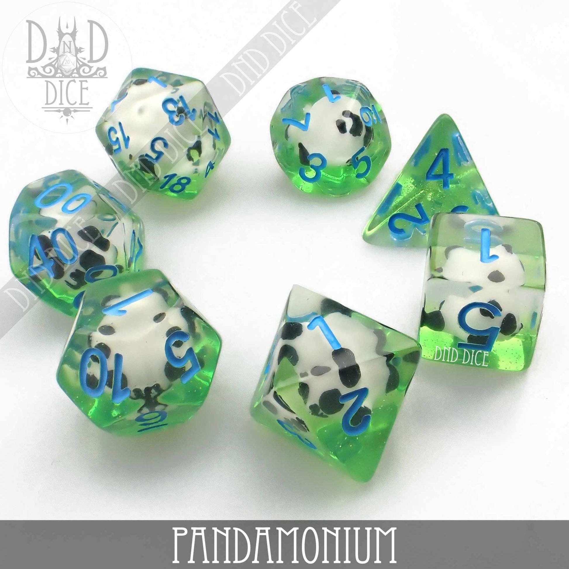 Pandamonium Dice Set - Premium Dice Sets & Games from DND DICE - Just $15! Shop now at Game Crave Tournament Store