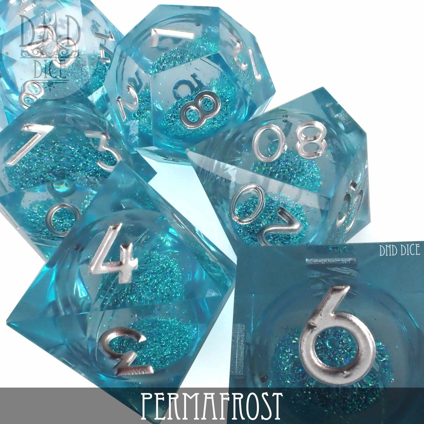 Permafrost Liquid Core Dice Set - Premium Dice Sets & Games from DND DICE - Just $40! Shop now at Game Crave Tournament Store