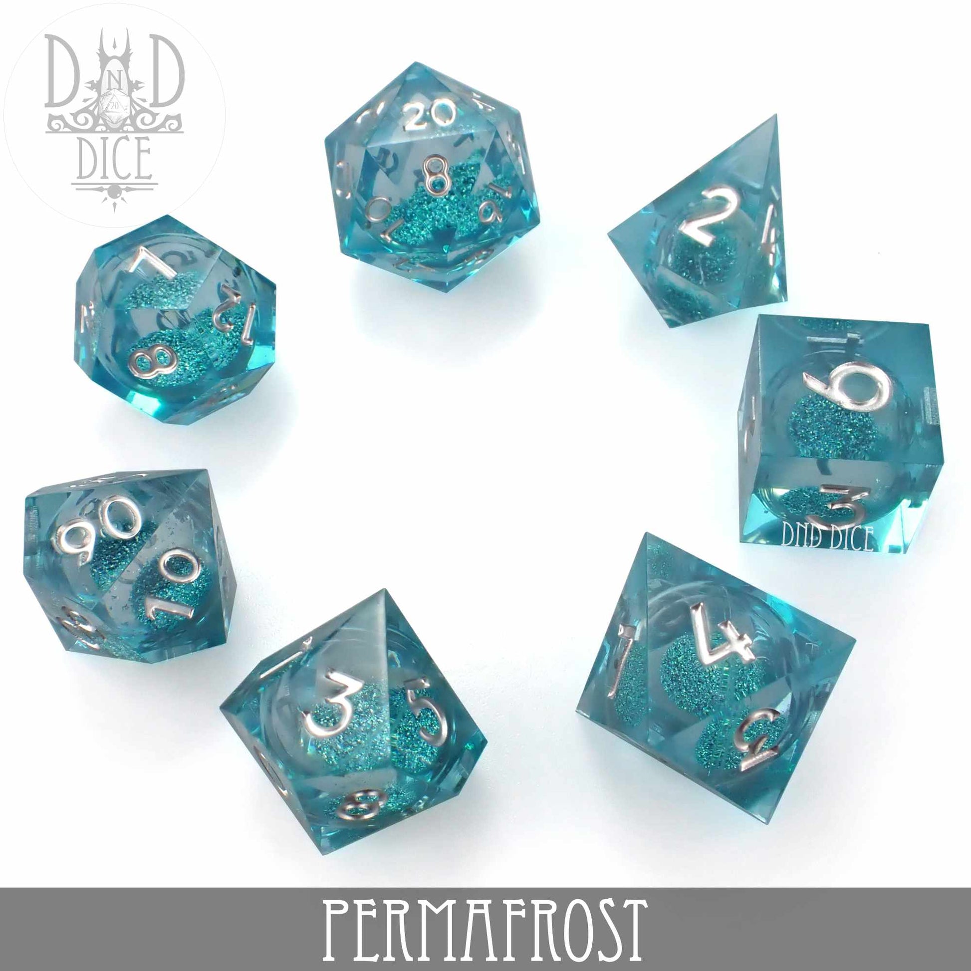 Permafrost Liquid Core Dice Set - Premium Dice Sets & Games from DND DICE - Just $40! Shop now at Game Crave Tournament Store