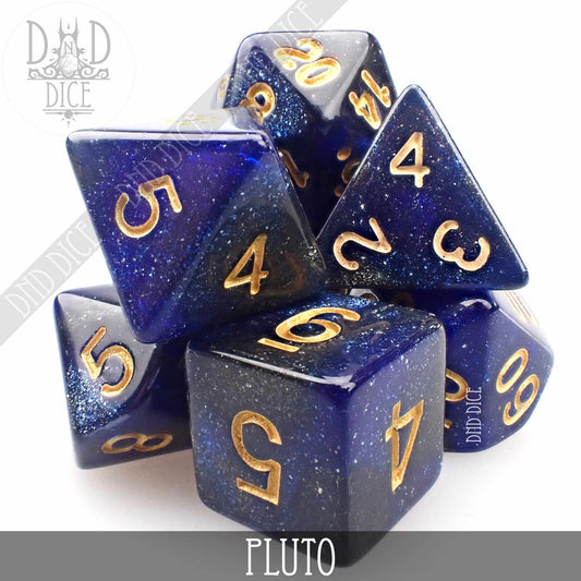 Pluto Galaxy Dice Set - Premium Dice Sets & Games from DND DICE - Just $6! Shop now at Game Crave Tournament Store