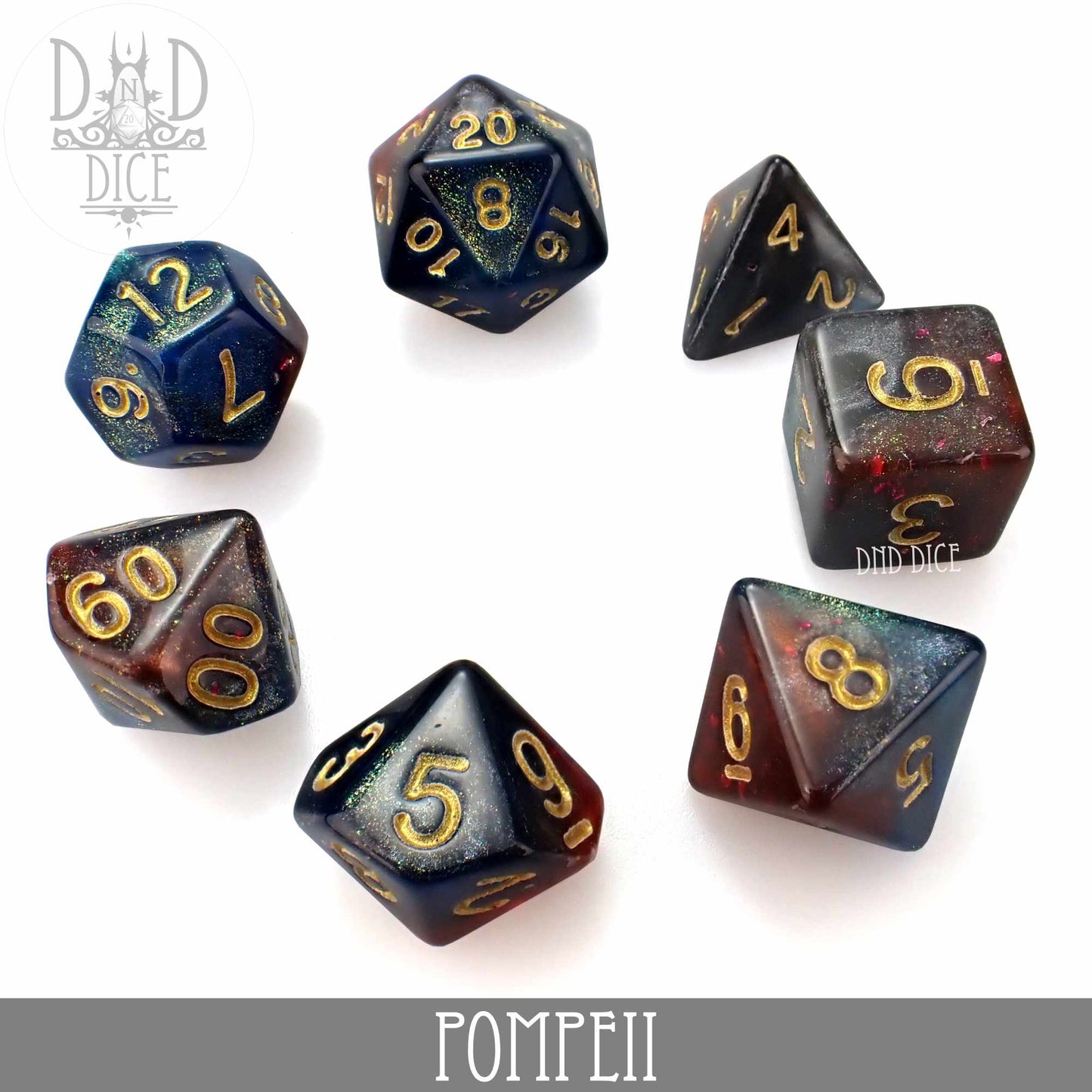 Pompeii Dice Set - Premium Dice Sets & Games from DND DICE - Just $8! Shop now at Game Crave Tournament Store