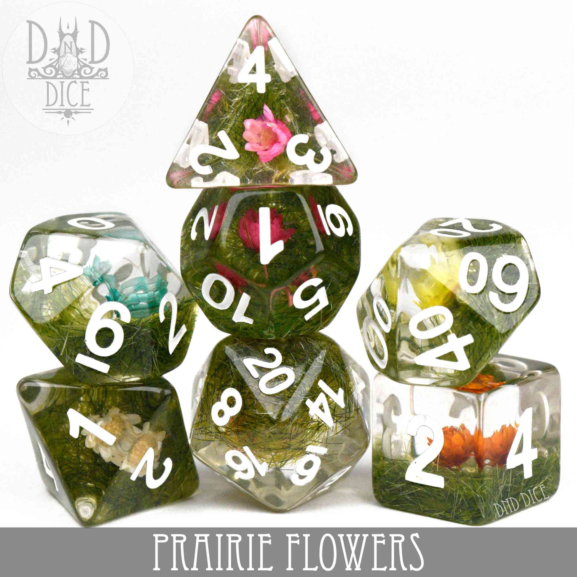 Prairie Flowers Dice Set - Premium Dice Sets & Games from DND DICE - Just $14! Shop now at Game Crave Tournament Store