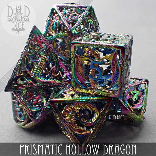 Prismatic Dragon Metal Dice Set (Gift Box) - Premium Dice Sets & Games from DND DICE - Just $40! Shop now at Game Crave Tournament Store