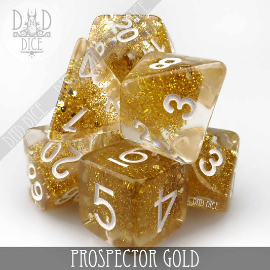 Prospector Gold Dice Set - Premium Dice Sets & Games from DND DICE - Just $12! Shop now at Game Crave Tournament Store