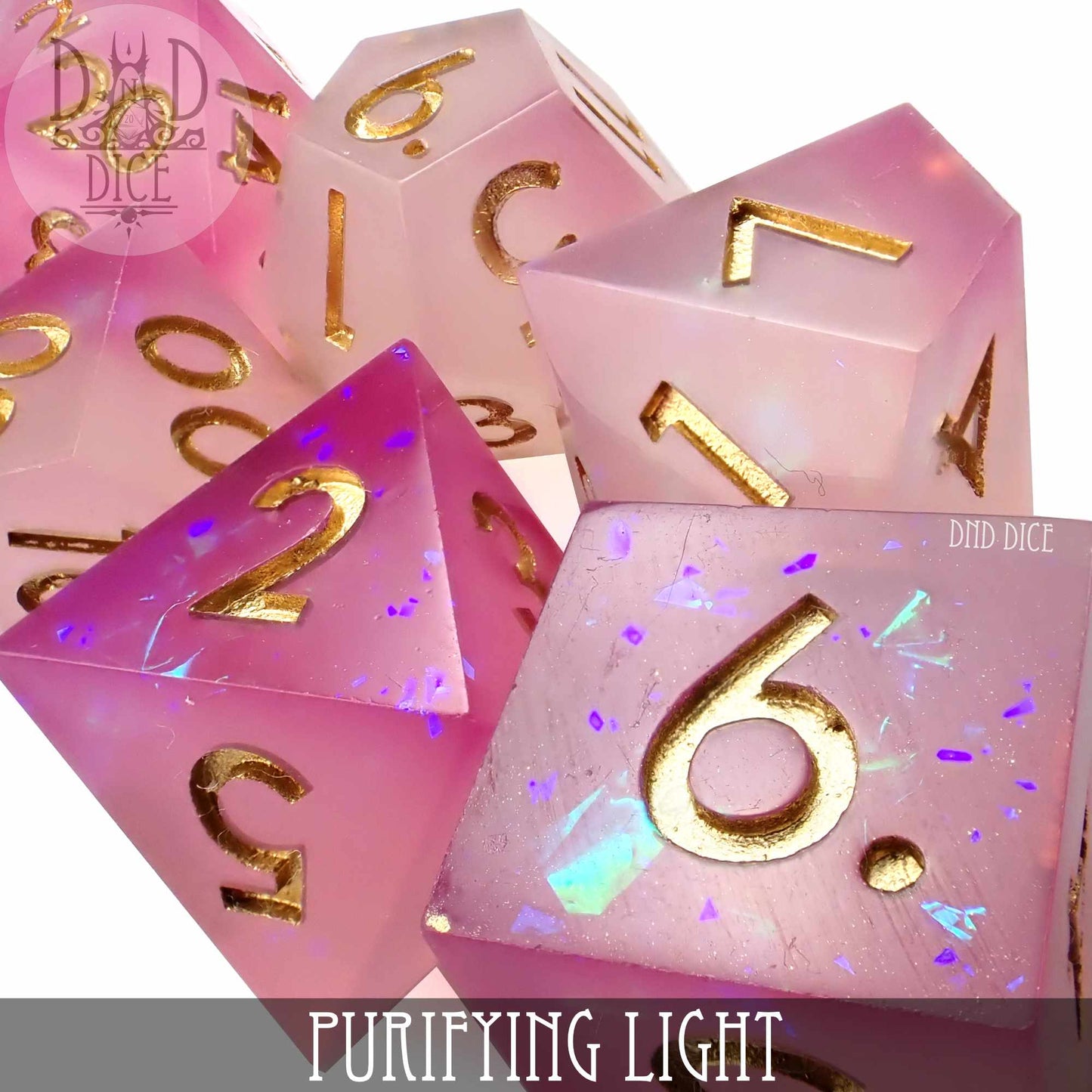 Purifying Light Handmade Dice Set (Color Change) - Premium Dice Sets & Games from DND DICE - Just $35! Shop now at Game Crave Tournament Store