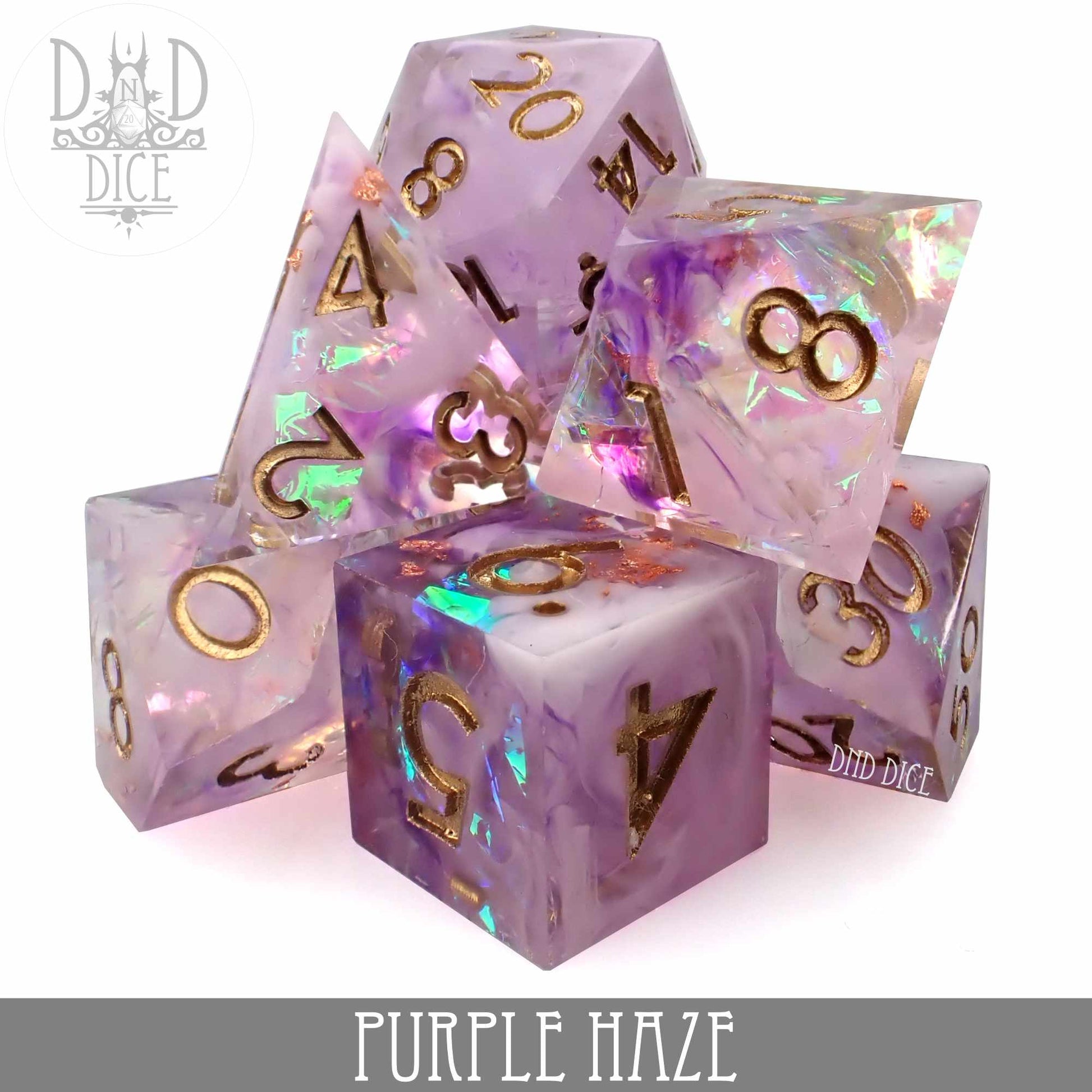 Purple Haze Handmade Dice Set - Premium Dice Sets & Games from DND DICE - Just $35! Shop now at Game Crave Tournament Store