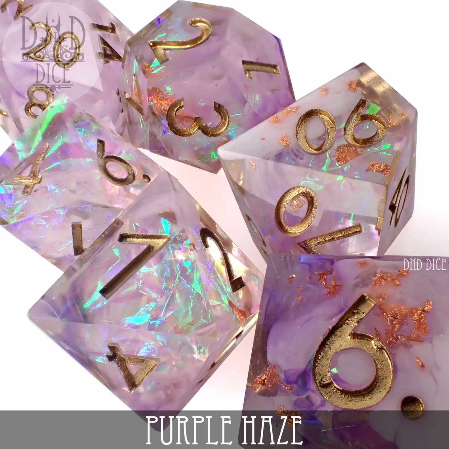 Purple Haze Handmade Dice Set - Premium Dice Sets & Games from DND DICE - Just $35! Shop now at Game Crave Tournament Store