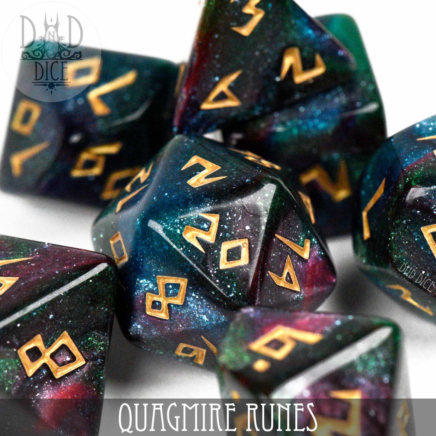 Quagmire Runes Dice Set - Premium Dice Sets & Games from DND DICE - Just $7! Shop now at Game Crave Tournament Store