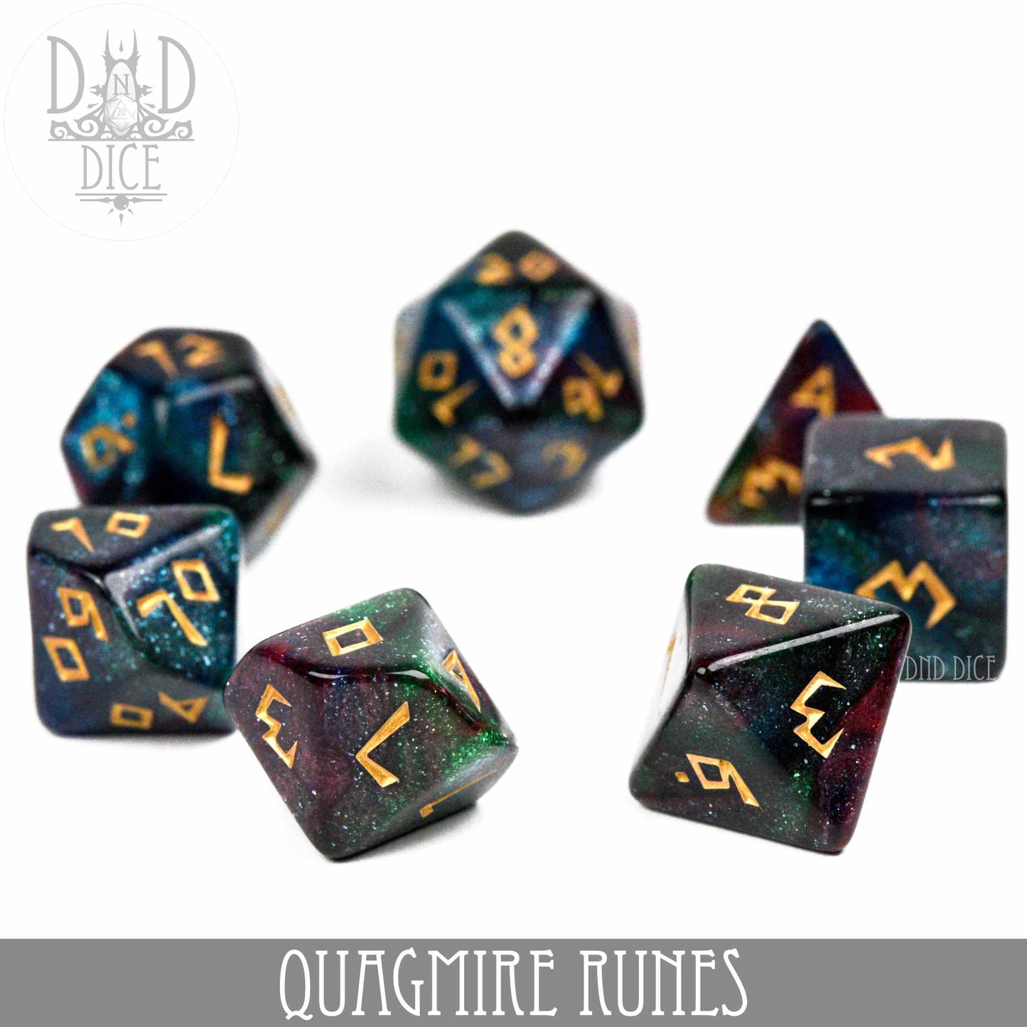 Quagmire Runes Dice Set - Premium Dice Sets & Games from DND DICE - Just $7! Shop now at Game Crave Tournament Store