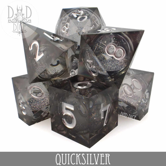 Quicksilver Liquid Core Dice Set - Premium Dice Sets & Games from DND DICE - Just $40! Shop now at Game Crave Tournament Store