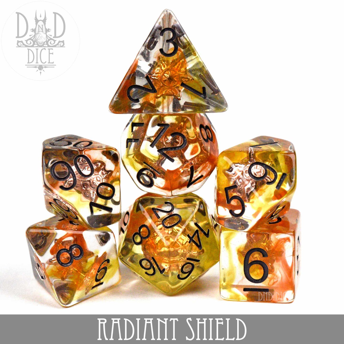 Radiant Shield Dice Set - Premium Dice Sets & Games from DND DICE - Just $15! Shop now at Game Crave Tournament Store