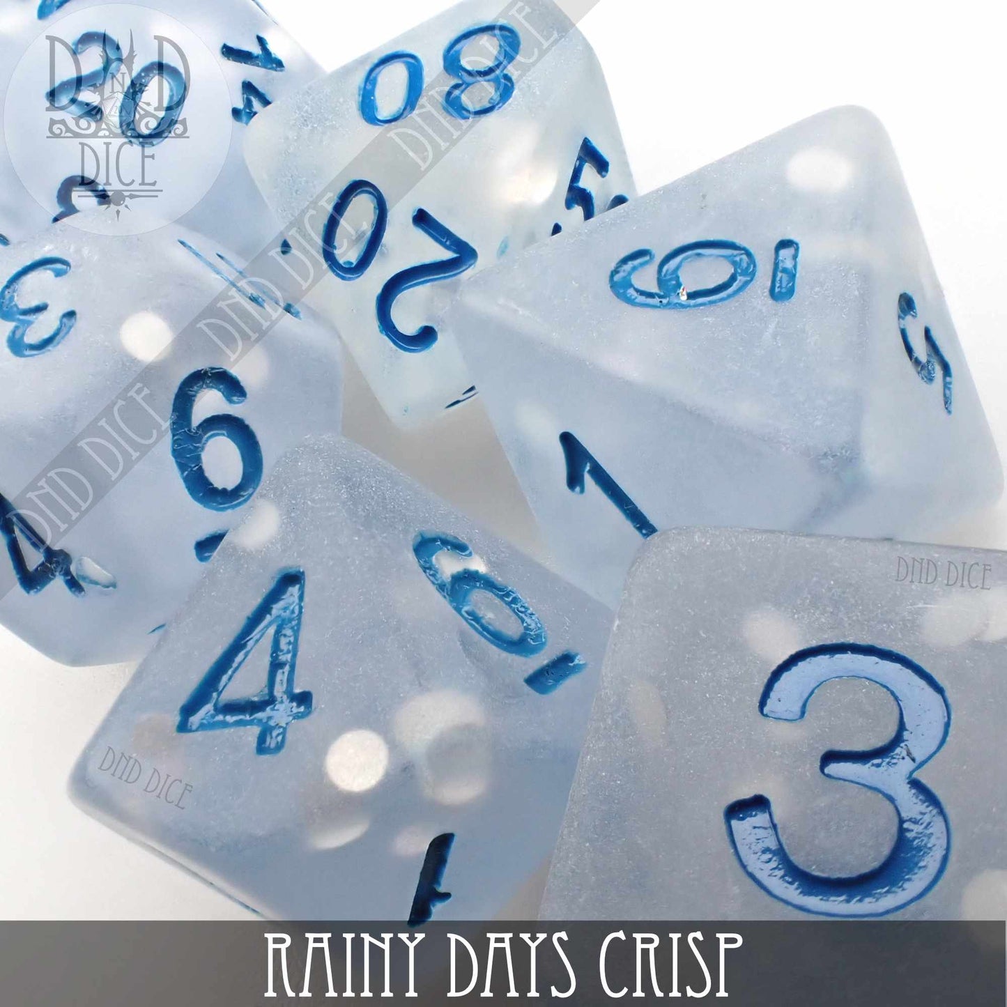 Rainy Days Crisp Dice Set - Premium Dice Sets & Games from DND DICE - Just $10! Shop now at Game Crave Tournament Store