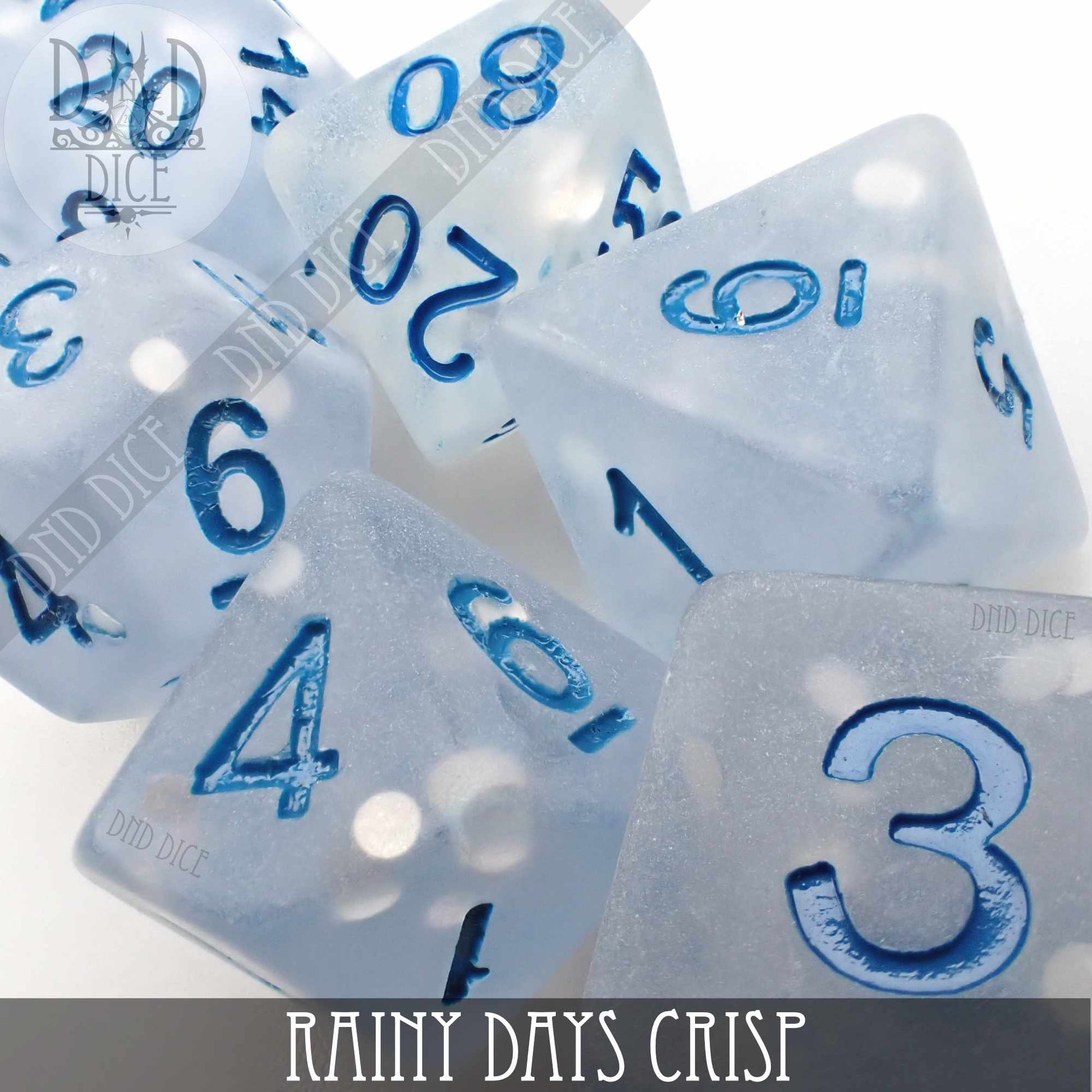 Rainy Days Crisp Dice Set - Premium Dice Sets & Games from DND DICE - Just $10! Shop now at Game Crave Tournament Store