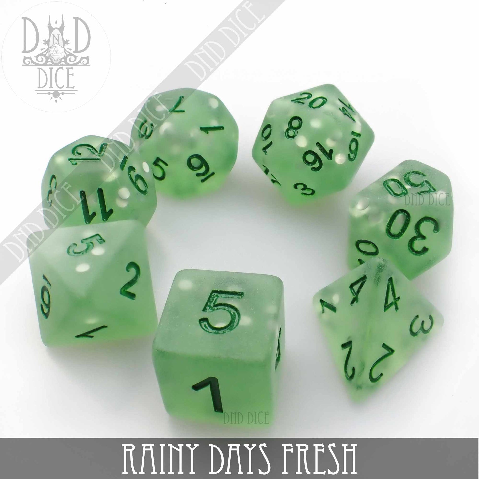 Rainy Days Fresh Dice Set - Premium Dice Sets & Games from DND DICE - Just $10! Shop now at Game Crave Tournament Store