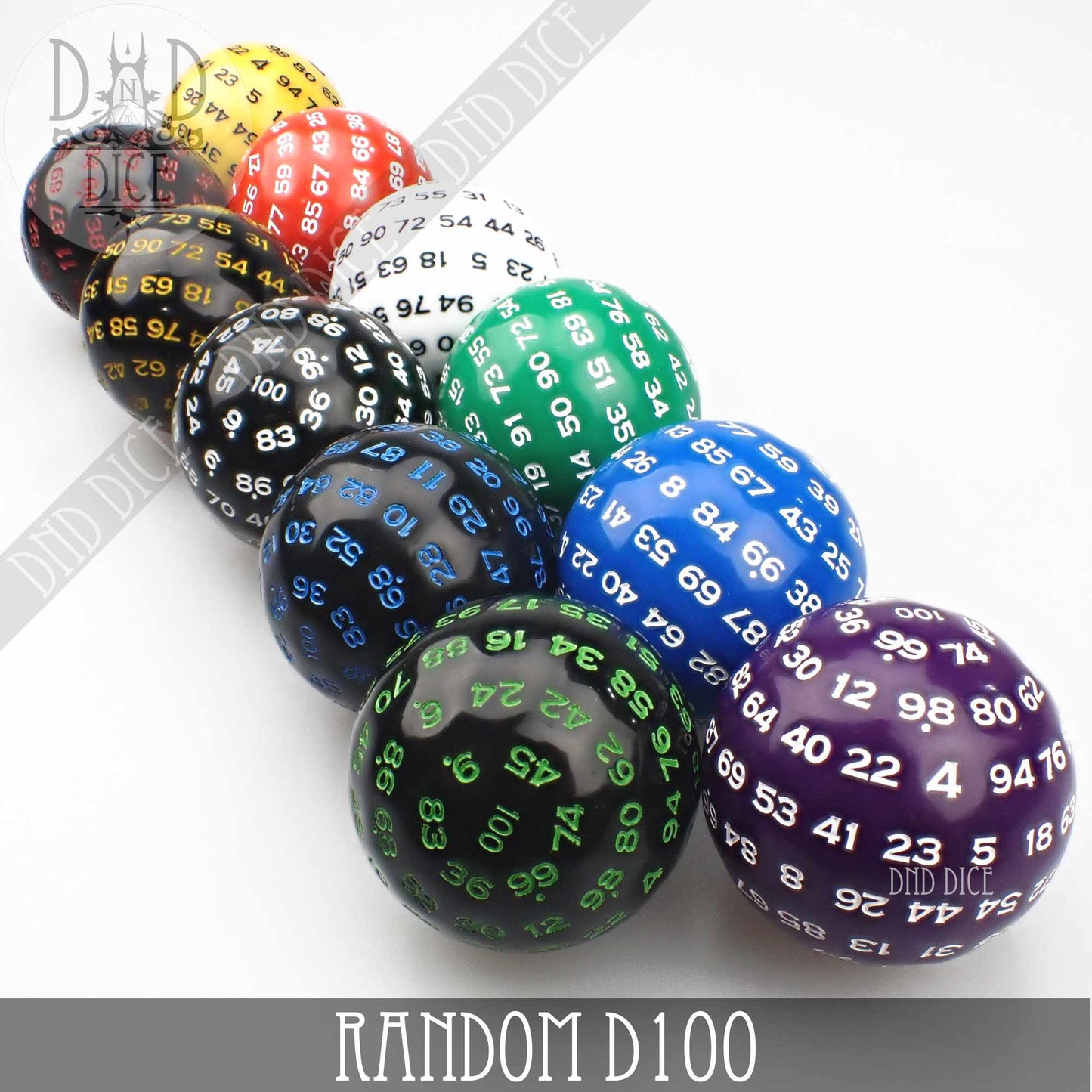 D100 Single Oversize Dice (Random Color) - Premium Dice Sets & Games from DND DICE - Just $10! Shop now at Game Crave Tournament Store