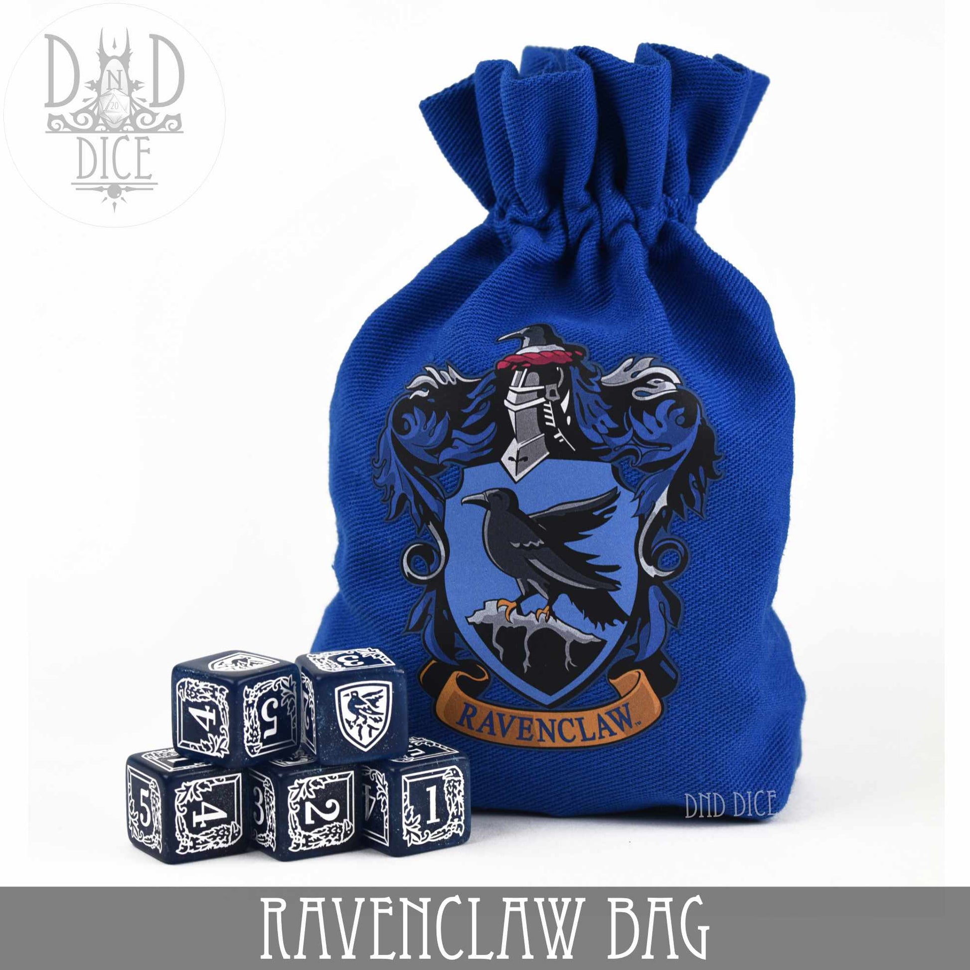 Harry Potter - Ravenclaw Dice Bag & 5D6 - Premium Dice Sets & Games from DND DICE - Just $30! Shop now at Game Crave Tournament Store