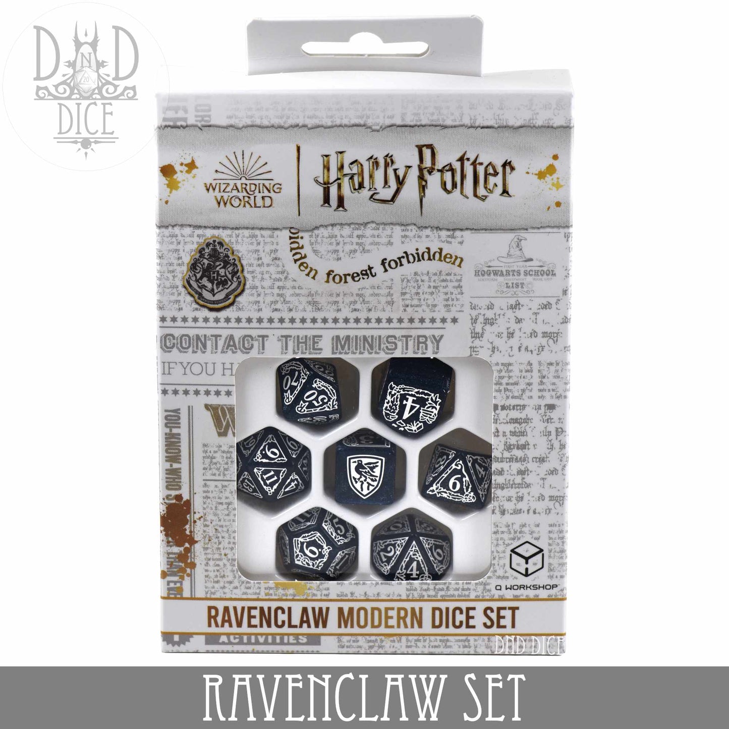 Harry Potter - Ravenclaw Dice Set - Premium Dice Sets & Games from DND DICE - Just $24! Shop now at Game Crave Tournament Store