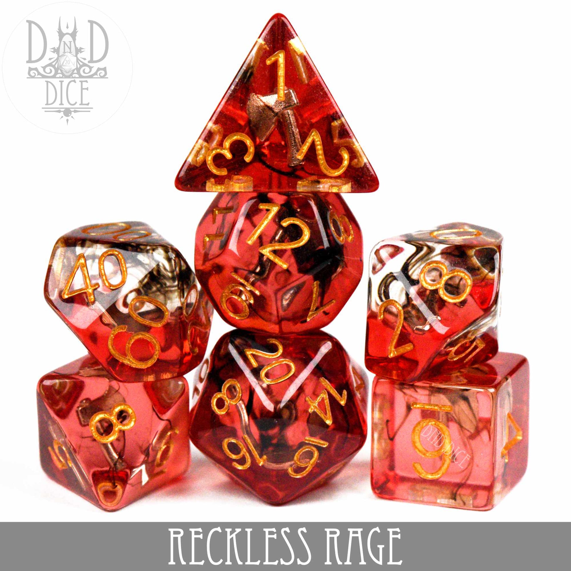 Reckless Rage Dice Set - Premium Dice Sets & Games from DND DICE - Just $15! Shop now at Game Crave Tournament Store