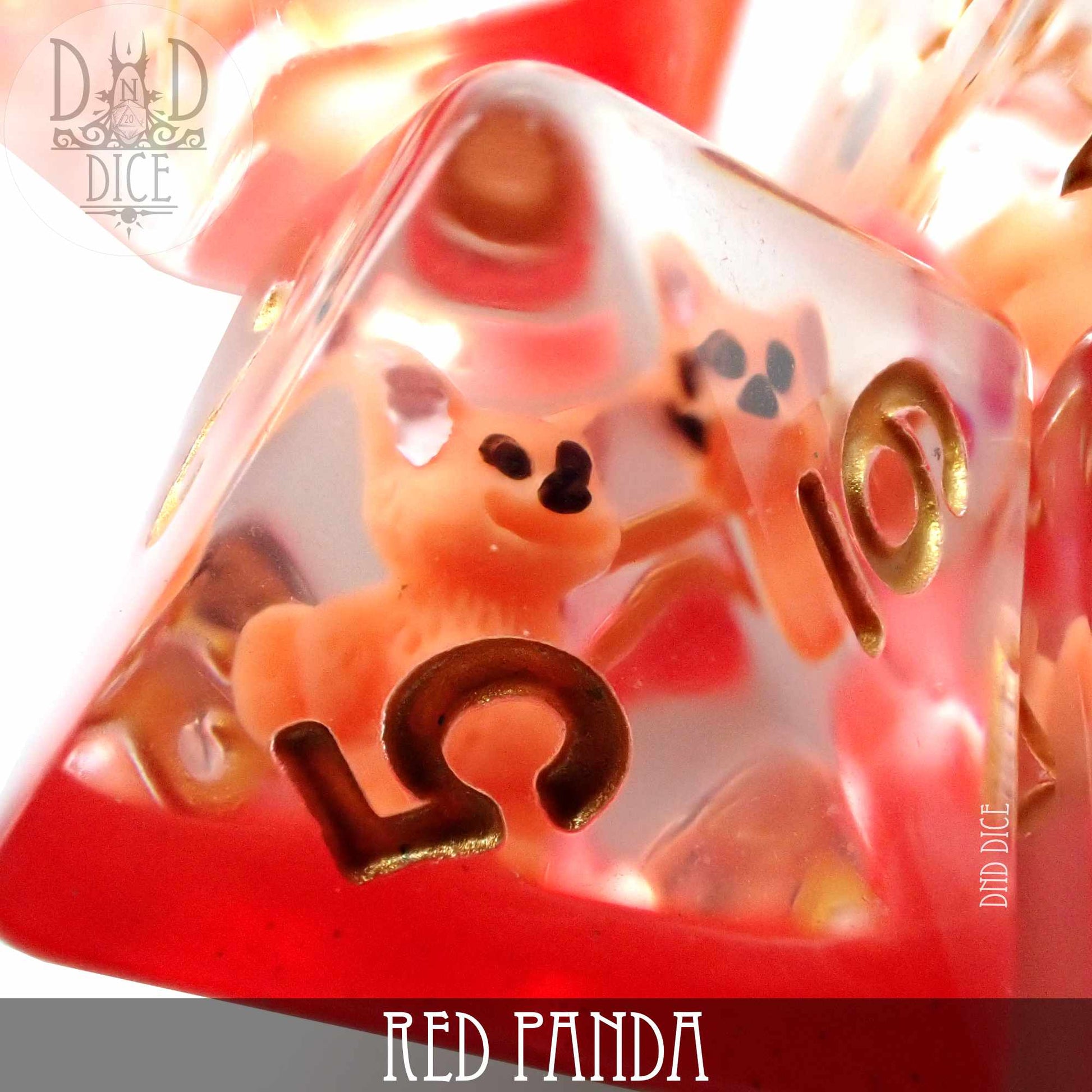 Red Panda Dice Set - Premium Dice Sets & Games from DND DICE - Just $15! Shop now at Game Crave Tournament Store