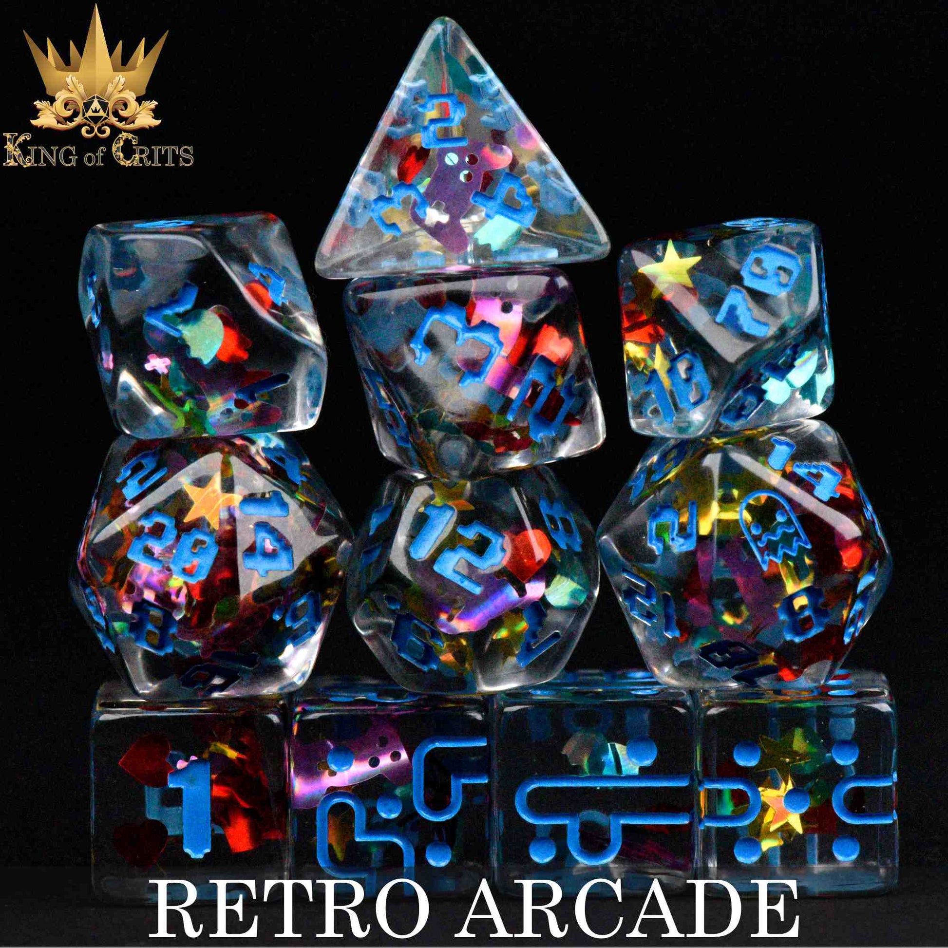 Retro Arcade 11 Dice Set - Premium Dice Sets & Games from DND DICE - Just $20! Shop now at Game Crave Tournament Store