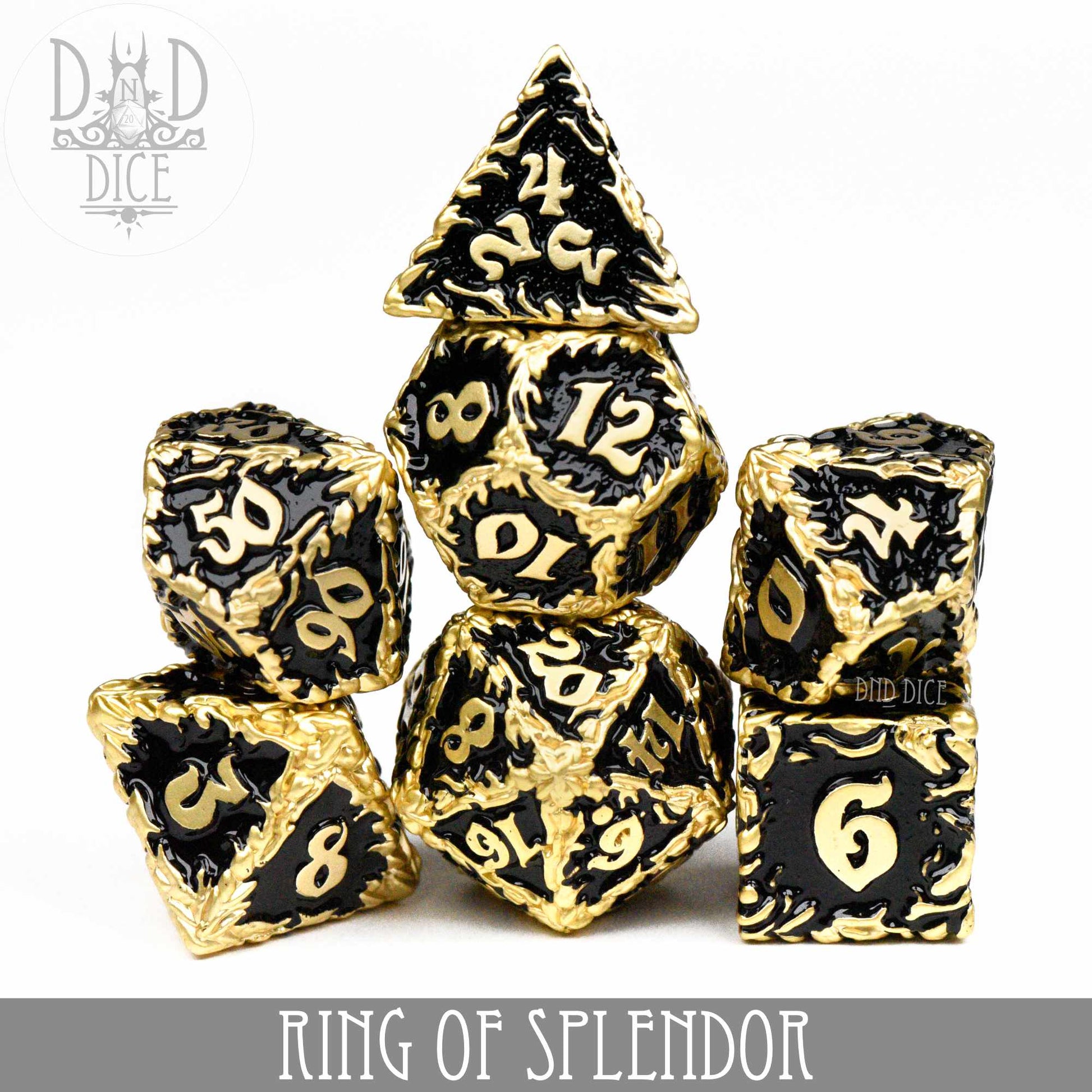 Ring of Splendor Metal Dice Set - Premium Dice Sets & Games from DND DICE - Just $30! Shop now at Game Crave Tournament Store