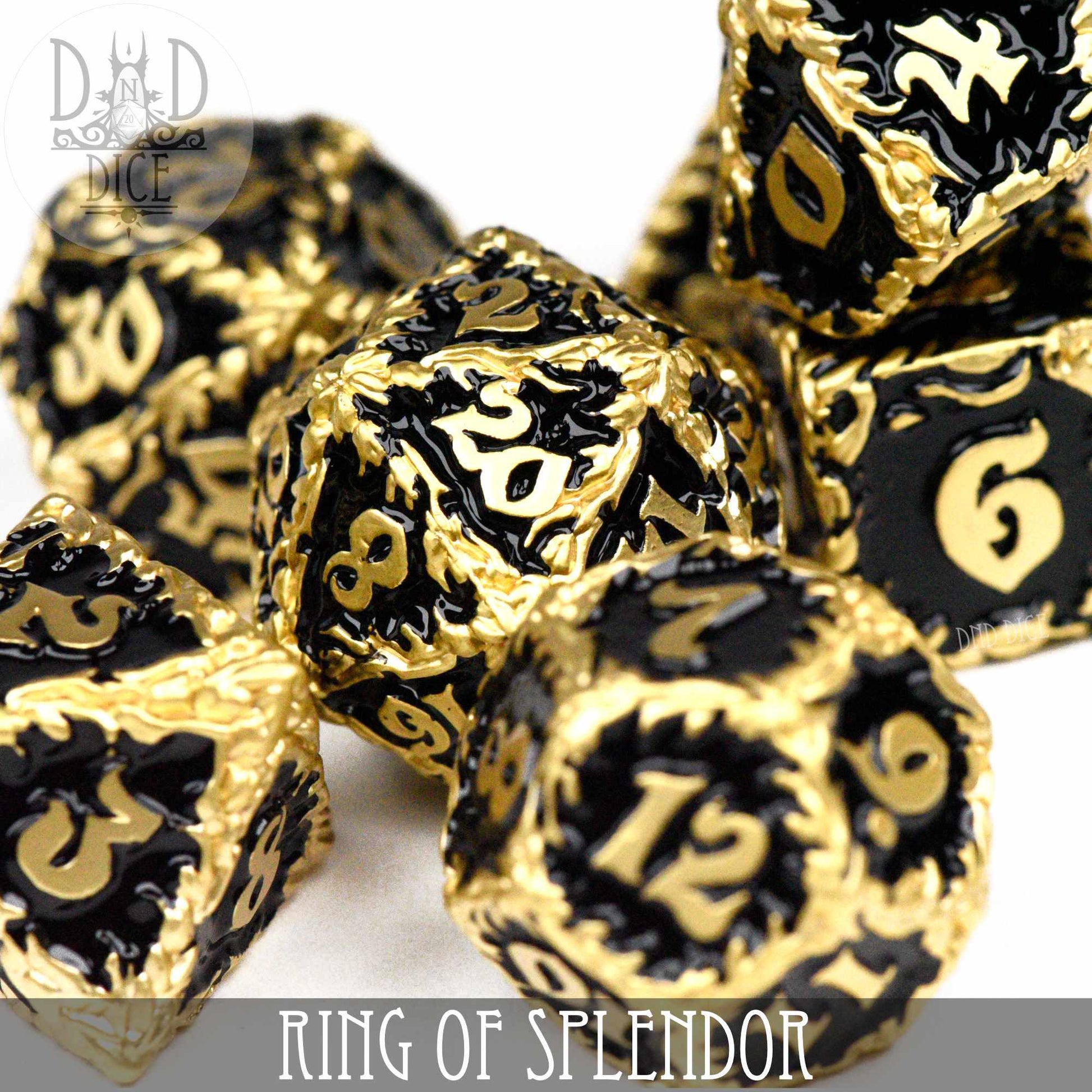 Ring of Splendor Metal Dice Set - Premium Dice Sets & Games from DND DICE - Just $30! Shop now at Game Crave Tournament Store