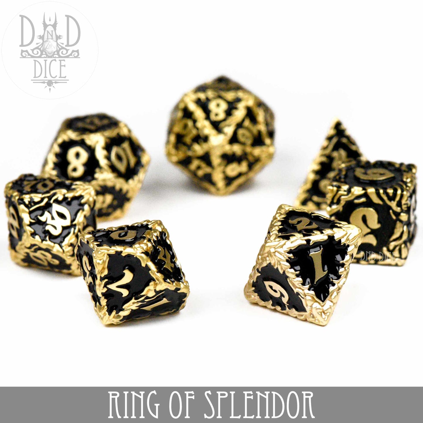 Ring of Splendor Metal Dice Set - Premium Dice Sets & Games from DND DICE - Just $30! Shop now at Game Crave Tournament Store