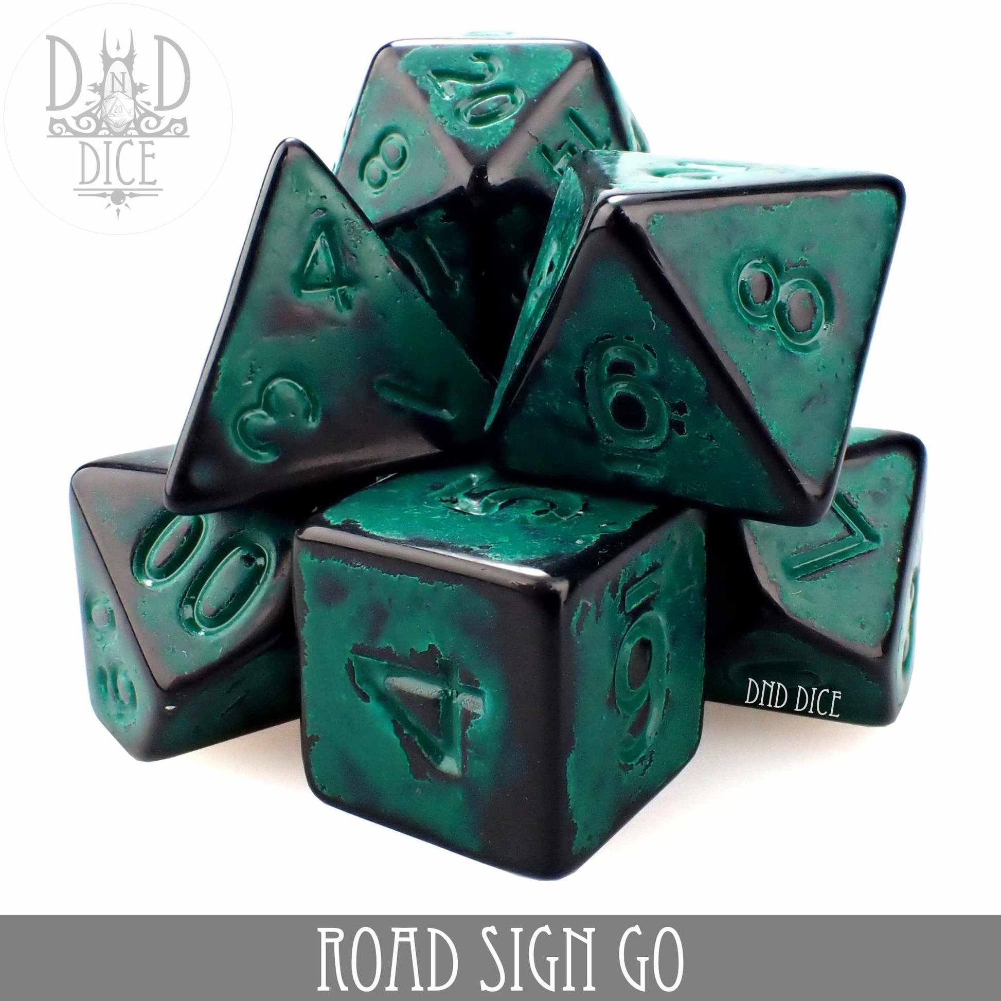 Road Sign Go Dice Set - Premium Dice Sets & Games from DND DICE - Just $8! Shop now at Game Crave Tournament Store