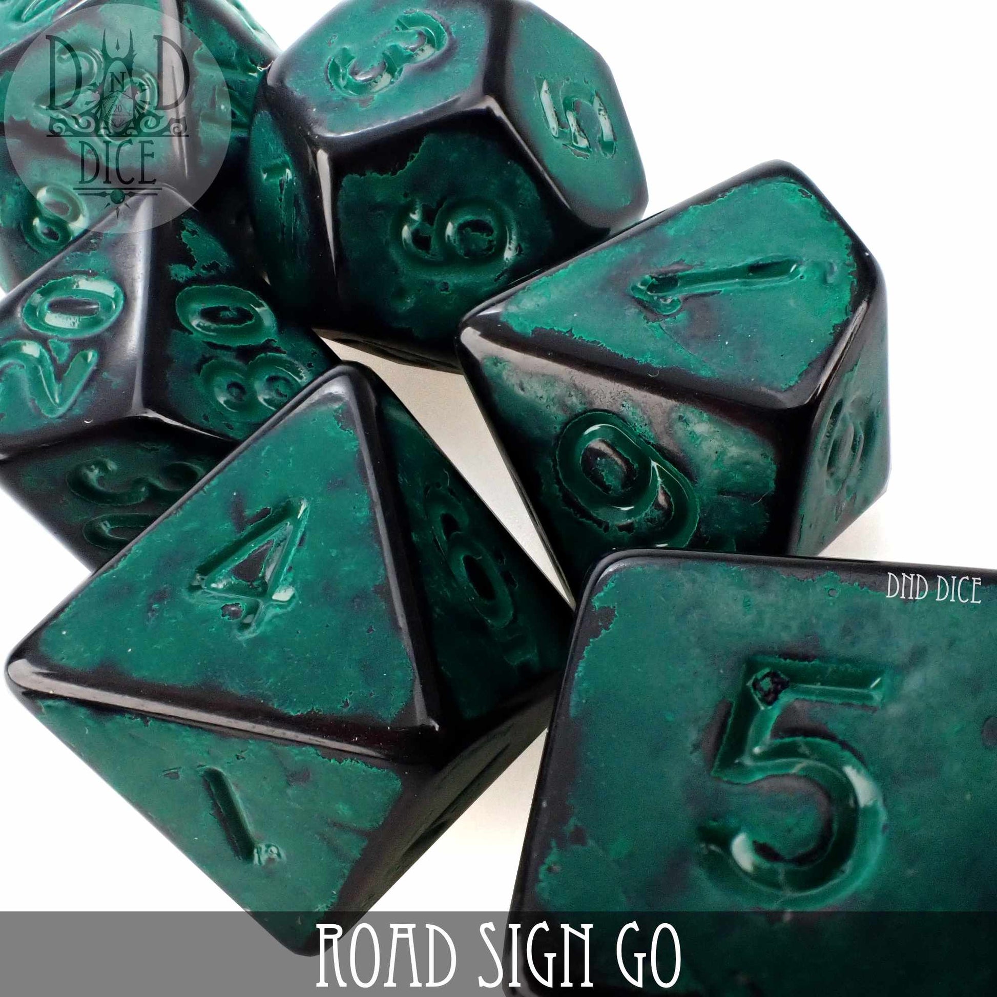 Road Sign Go Dice Set - Premium Dice Sets & Games from DND DICE - Just $8! Shop now at Game Crave Tournament Store