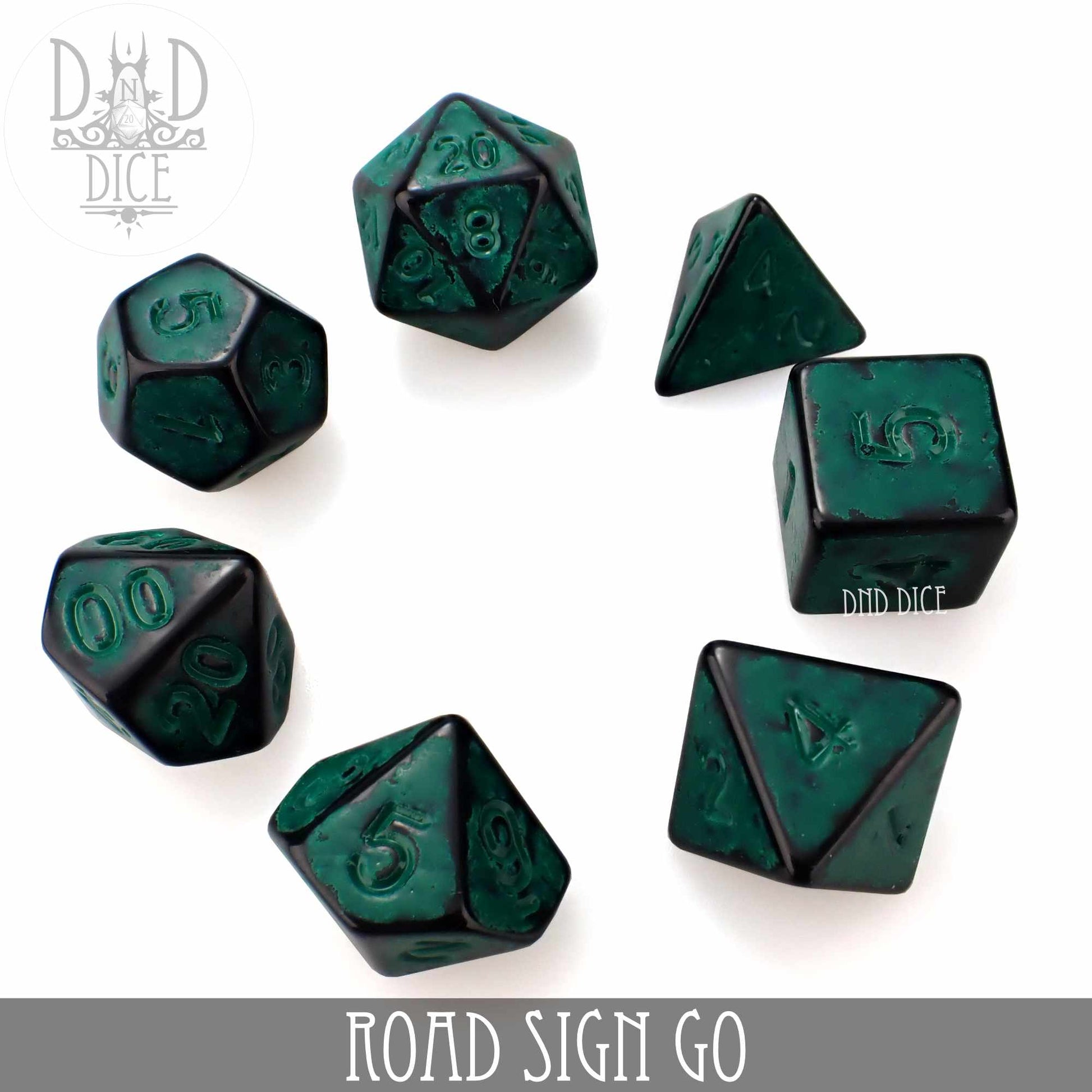 Road Sign Go Dice Set - Premium Dice Sets & Games from DND DICE - Just $8! Shop now at Game Crave Tournament Store