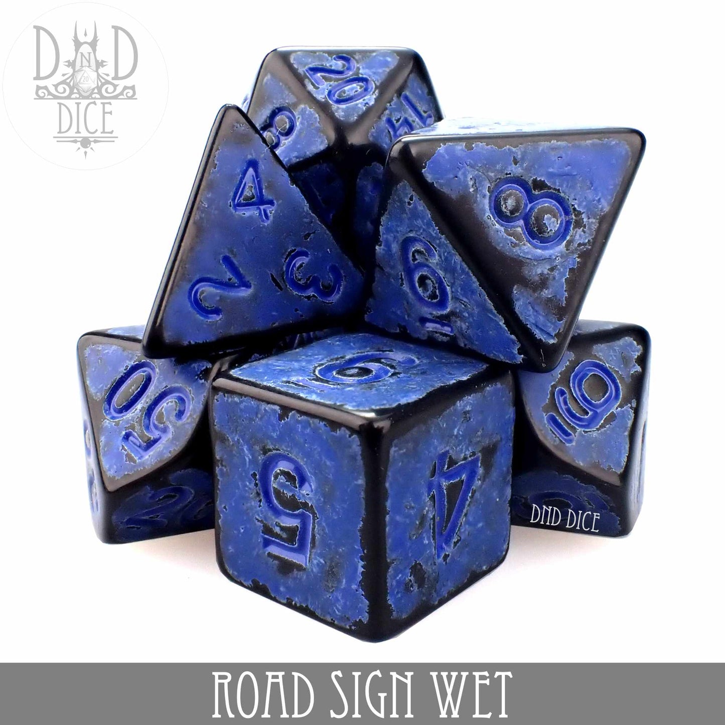 Road Sign Wet Dice Set - Premium Dice Sets & Games from DND DICE - Just $8! Shop now at Game Crave Tournament Store