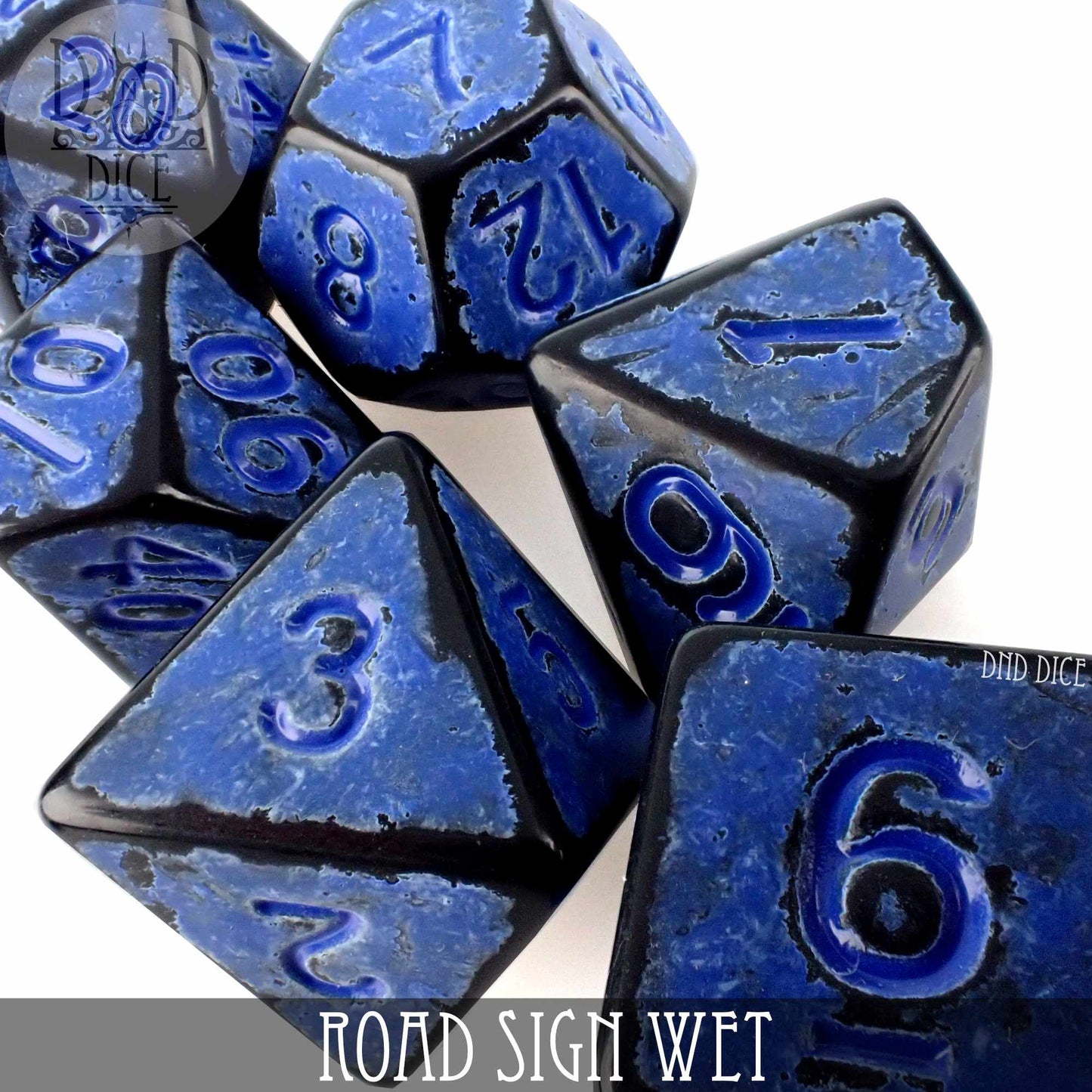 Road Sign Wet Dice Set - Premium Dice Sets & Games from DND DICE - Just $8! Shop now at Game Crave Tournament Store