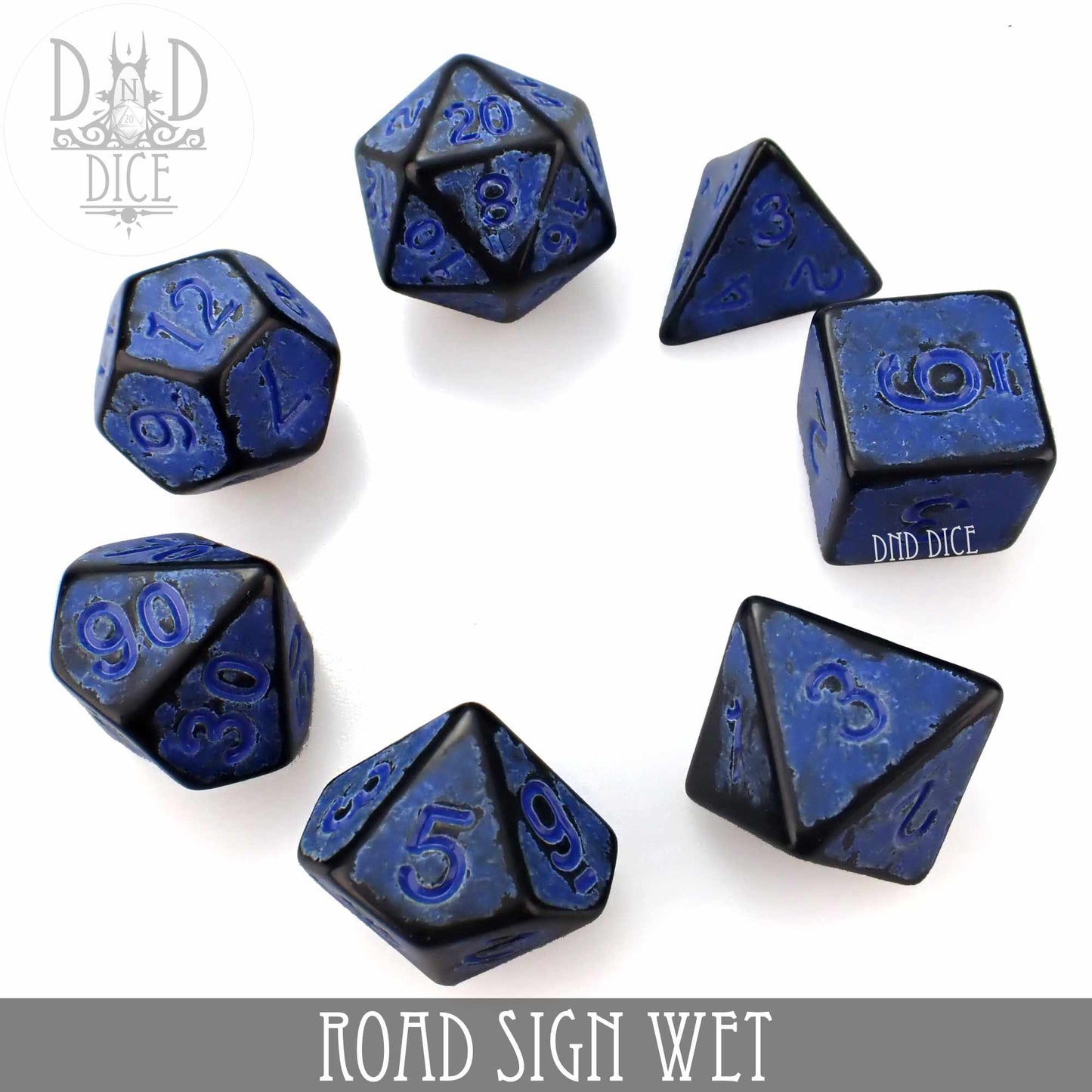 Road Sign Wet Dice Set - Premium Dice Sets & Games from DND DICE - Just $8! Shop now at Game Crave Tournament Store