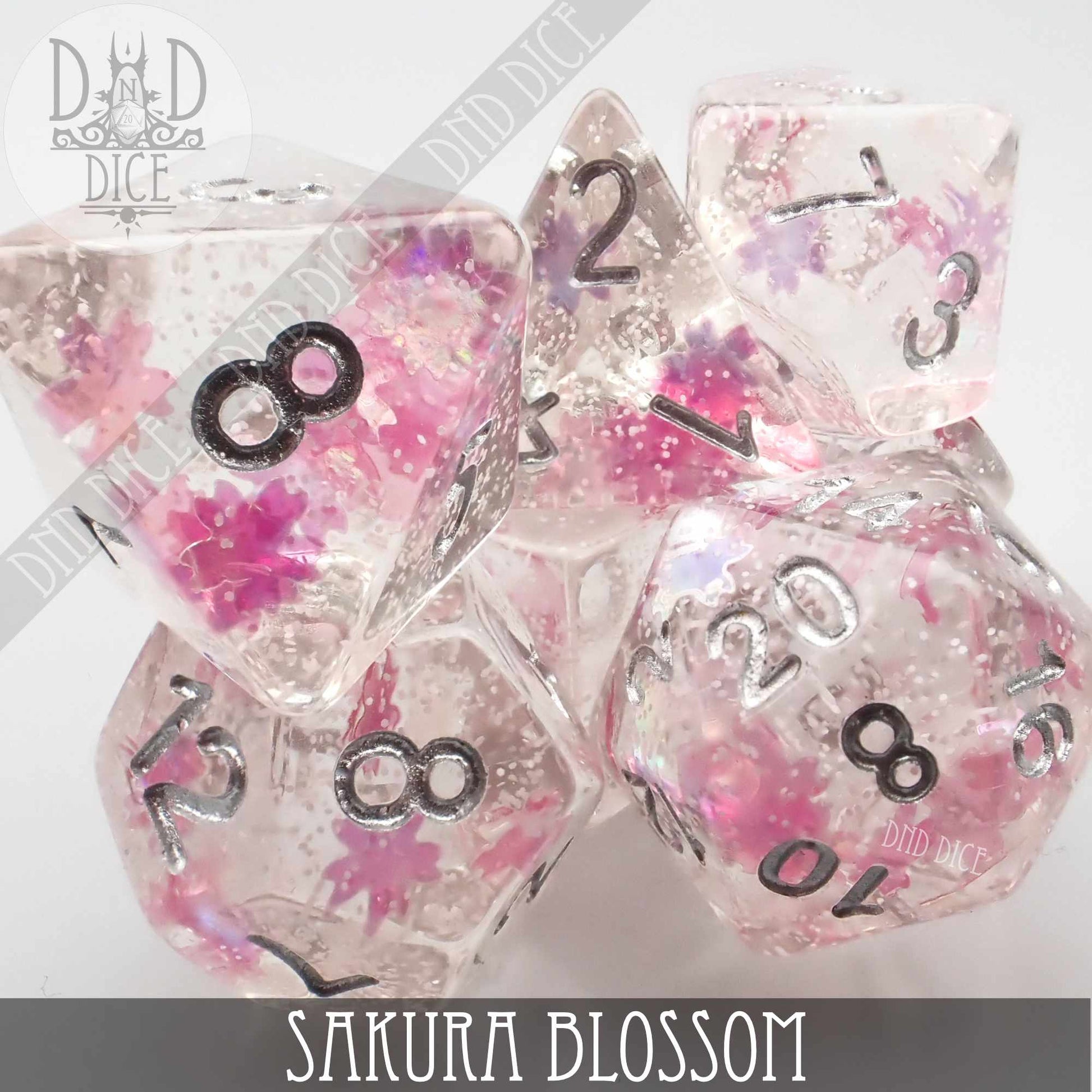 Sakura Blossom Dice Set - Premium Dice Sets & Games from DND DICE - Just $12! Shop now at Game Crave Tournament Store